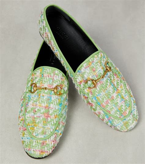 tweed gucci loafers